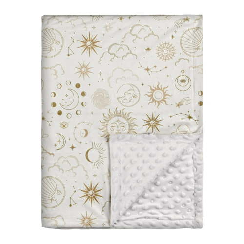 Gllquen Baby Blanket for Boys Girls Super Soft Plush Minky Blanket for Toddler, Newborn, Infant 30"x 40", Sun and Stars