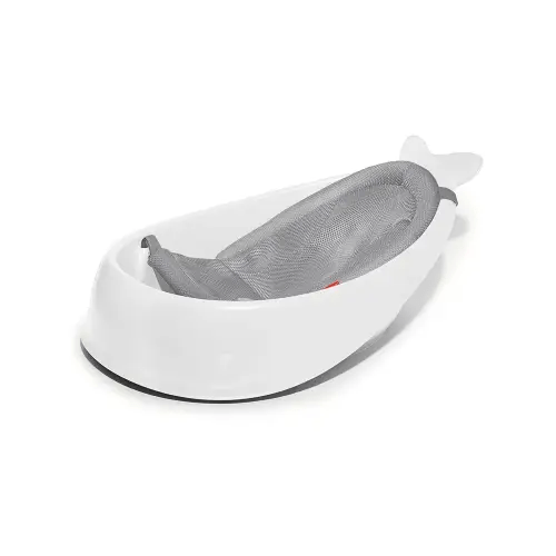 Skip Hop Infant Bath Tub 3-Stage Grow With Baby Smart Sling MOBY Bathtub White Age 0+