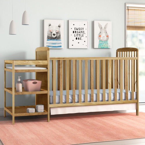 Harriet Bee Peckham 4-in-1 Convertible Crib & Reviews | Wayfair