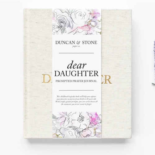 Duncan & Stone Dear Daughter Prompted Prayer Journal & Childhood Keepsake – Duncan & Stone Paper Co.