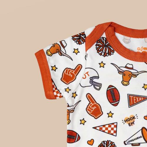 Texas Longhorns Bamboo Baby Bodysuit