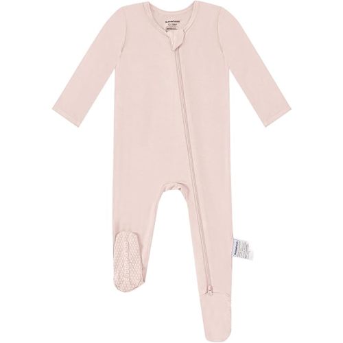 BubblePanda Rayon Made From Bamboo Baby Pajamas Baby Clothes for Boys Girls Unisex Zip-Front Non-Slip Onesie Sleeper