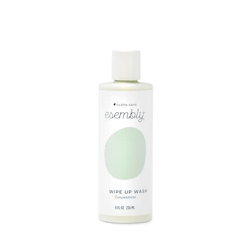 Esembly Wipe Up Wash Refill, Organic No-Rinse Foaming Wipes Solution, Natural Baby Wipe Solution for Reusable Wipes, Concentrate Refill Only, 8oz Bottle