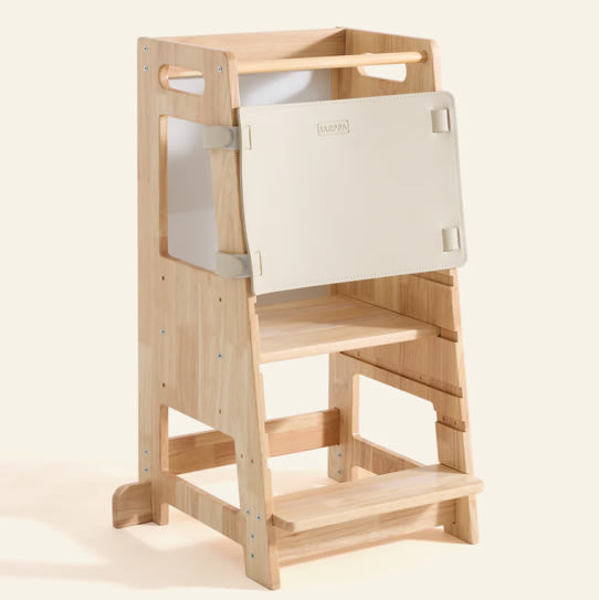 HARPPA Nordo | Safe & Stable Montessori Toddler Kitchen Wooden Tower - Perfect for Cooking & Learning, Counter Helper, Kitchen Tower, Gift for 2 Year Old