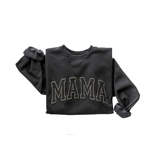 Up2ournecksinfabric Embossed Mama Sweatshirt - Mom Sweatshirt - Mother's Day Gift - Custom Mother's Day Gift - Gift For Wife - Christmas Gift For Mom