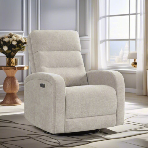 Latitude Run® Beppino 33"W Modern Power Swivel Rocker Glider Recliner with USB and Type-C Charge & Reviews | Wayfair