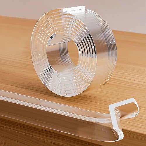 Baby Proofing, Clear Edge Protector Strip, Soft Corner Protectors for Kids, Baby Child Safety Tables Corner Guards for Furniture Against Sharp Corners for Cabinets, Tables, Drawers 32.8ft