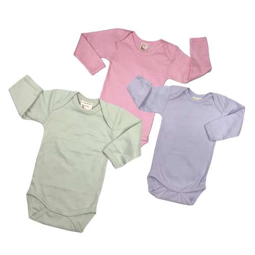 Organic Cotton Long Sleeve Baby Bodysuit I Soft and Supple I Premium Quality Baby I Clearance Priced