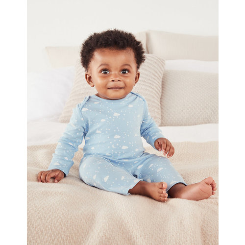 Organic Cotton Cloud Print Sleepsuit (0–9mths) | Baby Sleepwear | The White Company US