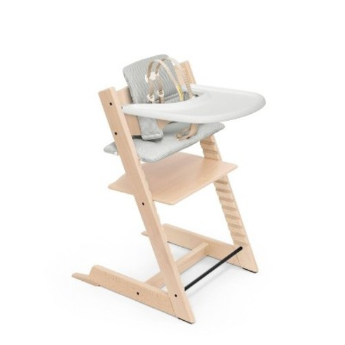 Stokke Tripp Trapp High Chair Complete² - Natural/Nordic Grey/White Tray