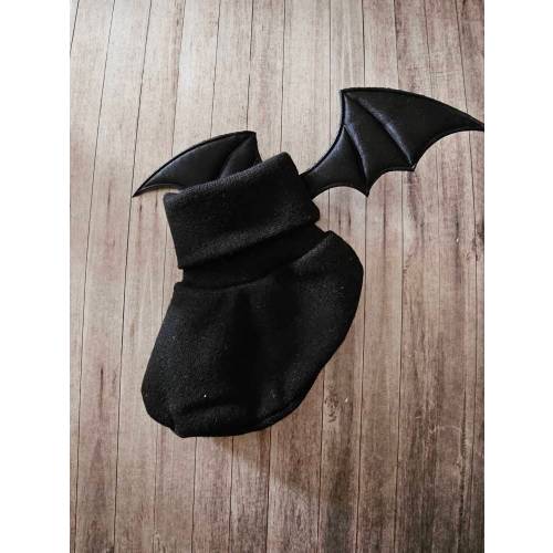 Bat wing baby booties