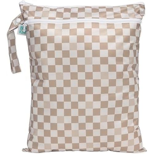 Bumkins Waterproof Wet Dry Bag for Baby, Travel, Swim Suit, Cloth Diapers, Pump Parts, Pool, Gym Clothes, Toiletry, Strap to Stroller, Daycare, Zip Reusable Bag, Wetdry Packing Pouch, Sand Check