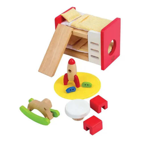 Hape Wooden Doll House Furniture Children's Room with – HapeToys