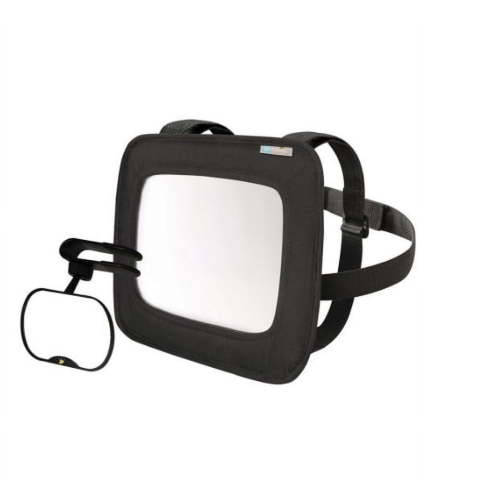 On The Goldbug 2-Piece Baby Auto Mirror Black