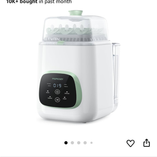 Momcozy KleanPal Pro Baby Bottle Washer, Sterilizer & Dryer - All-in-One Cleaning Machine for Bottles, Pump Parts & Baby Essentials - Time-Saving & Effortless Care