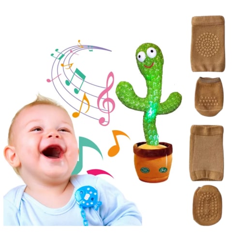 Talking Cactus Toy for Toddlers 1-3 - Plush Speech Therapy Toy that Repeats What You Say