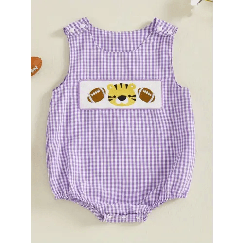 baby boy's football party outfit red white romper - Temu