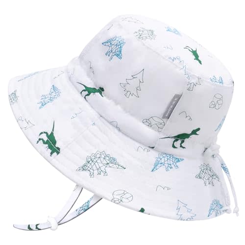 FUOITA UPF 50+ Baby Sun hat Baby Bucket hat with Strings Summer Sun Protection Infant Sun hat for Kids