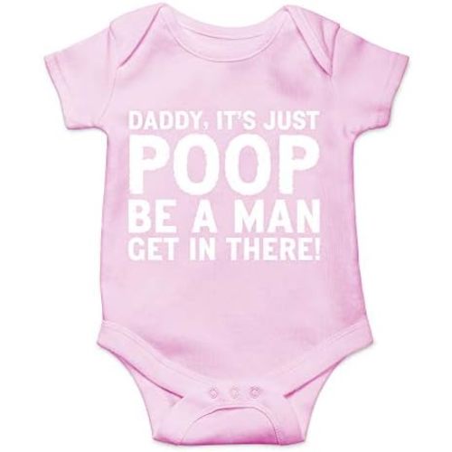 CBTwear Daddy, It's Just Poop - Baby Clothes - Funny Newborn Bodysuit Outfits for Boys and Girls
