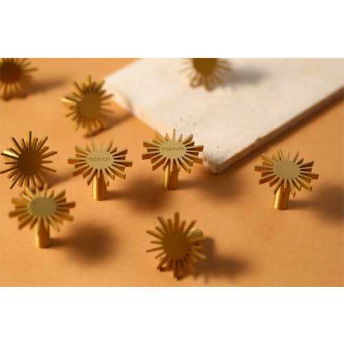 Brass Sunshine Cabinet Knobs, Modern Drawer handle pull Wardrobe handle Pulls, laser engraved Sun Cabinet Pulls Knobs Dresser Knobs Handles