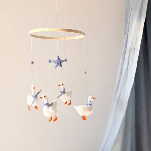 Geese baby mobile, Ducks baby mobile, Farm nursery mobile, Ducks baby shower, Farm crib mobile, Crib mobile duck, Crib mobile boy, Birds