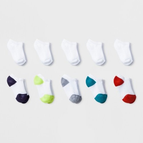 Baby 10pk Low-Cut Socks - Cat & Jack™ White