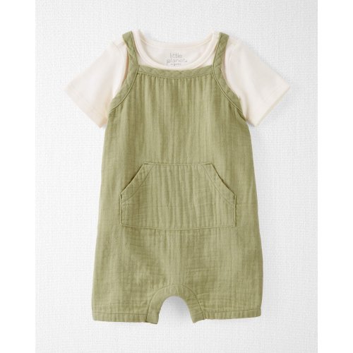 Baby Organic Cotton Gauze Shortall Set - Little Planet | Carter's