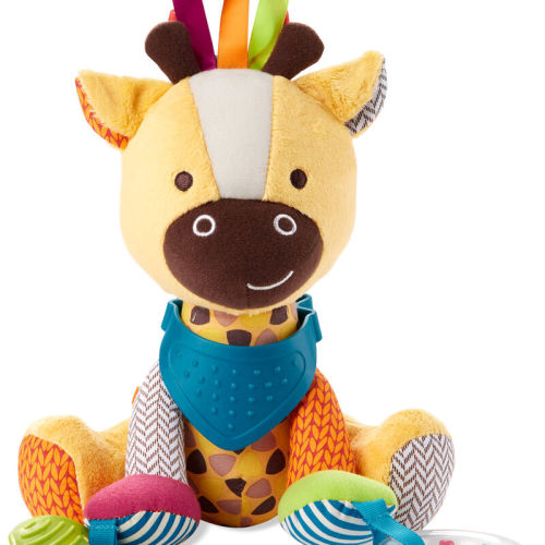 Multi Giraffe Bandana Buddies Baby Activity Toy | skiphop.com