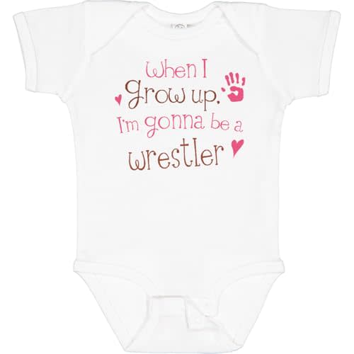 inktastic Wrestling Future Wrestler Girls Baby Bodysuit