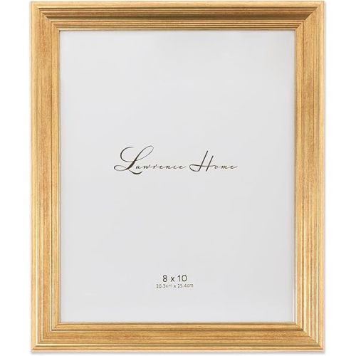 Lawrence Frames 536280 Sutter Gold 8x10 Picture Frame