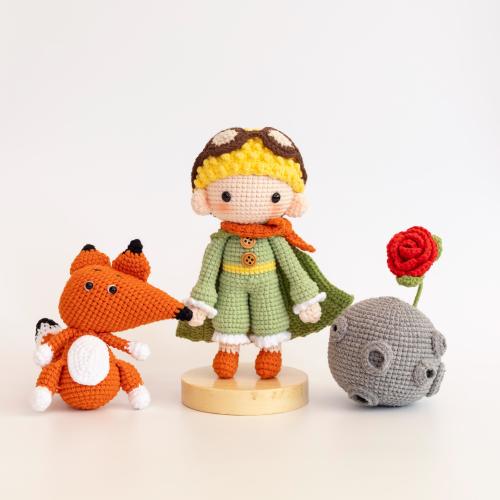 Crochet Little Prince Doll, Handmade Little Prince Doll, Little Prince Doll, Christmas Gift, Amigurumi Little Prince