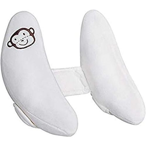 Inchant Adjustable Baby Soft Head Neck Support - Children Travel Car Seat Safety Pillow Cushion, Banana Pillow Stroller Head Support for Toddlers Infants Child - White