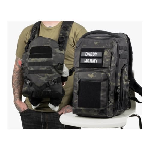 Daypack Diaper Bag + Baby Carrier Bundle by Tactical Baby Gear