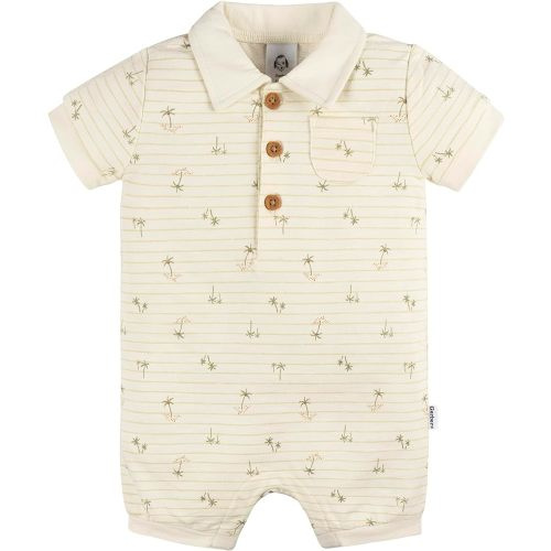 Gerber Baby-Boys Cotton Polo Romper