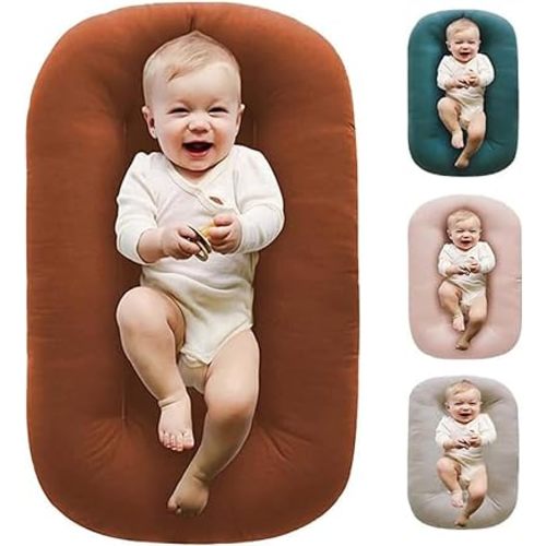 Baby Lounger Pillow for 0-24 Months (Coffee)