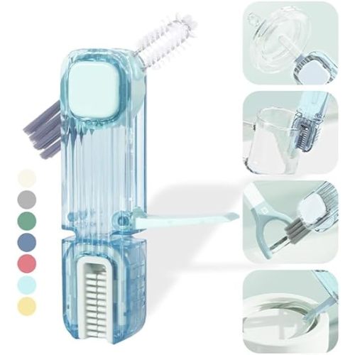 Bottle Cleaning Tools - 4 in 1 Multifunctional Cleaning Tool for Bottles and Sippy Cups
