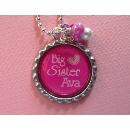 BIG SISTER Gift Necklace Personalized Girls