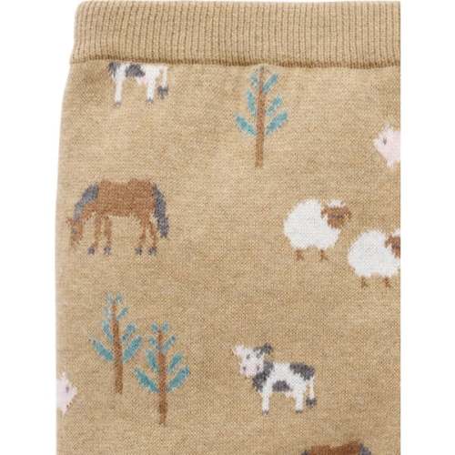 On The Farm Leggings Farm Jacquard - Purebaby | Maisonette