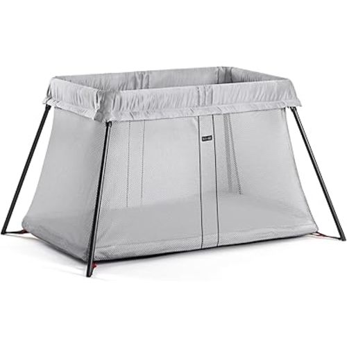 BabyBjörn Travel Crib Light, Silver, One Size