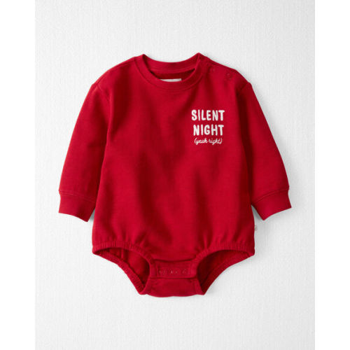 "Silent Night, Yeah Right!" Organic Cotton Bubble Bodysuit - 12 M