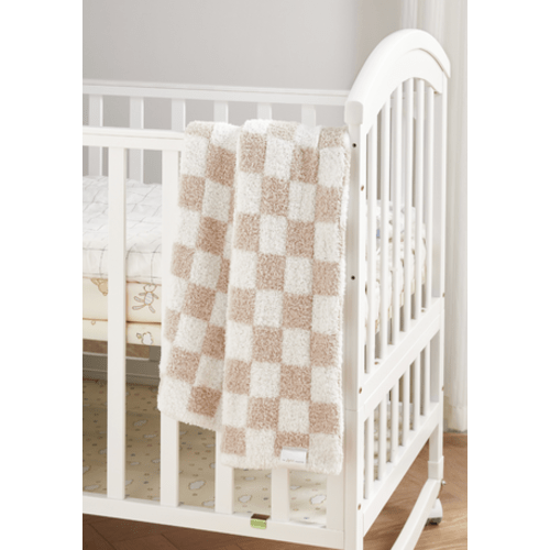 Checkered Stroller Buttery Blanket