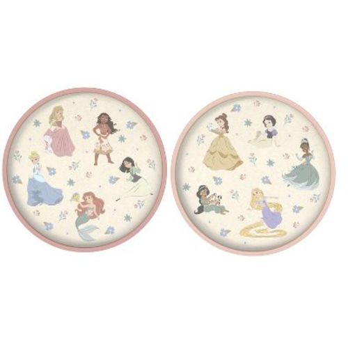 Zak Designs 2pk 8" Princess Melamine Bamboo Plates