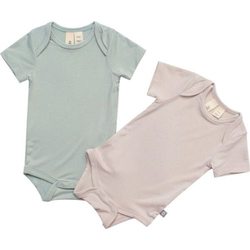 2-Pack Short Sleeve Bodysuit, Sage and Oat - Kyte Baby | Maisonette