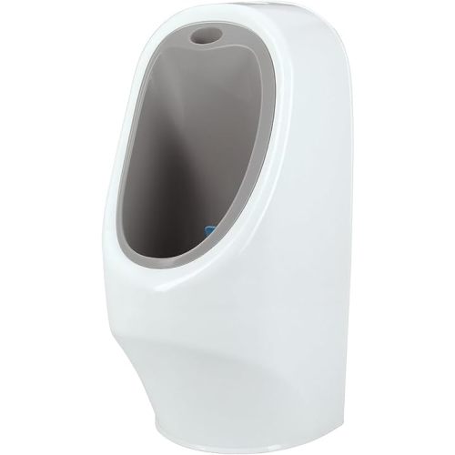 Nuby My Real Training Urinal - Freestanding - With Life-Like Flush Button and Sound - Potty Training for Boys - 18+ Months - White