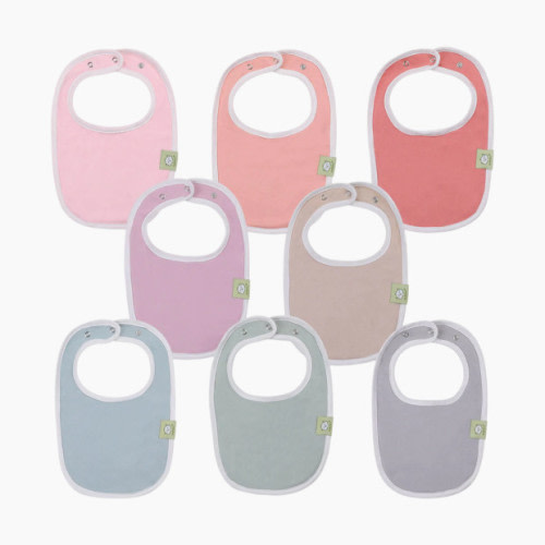 KeaBabies Urban Drool Bibs (8 Pack) - Muted Pastel, 8