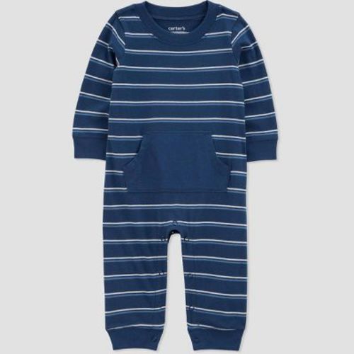 Carter's Just One You®️ Baby Boys' Striped Top & Bottom Set - Blue/white Newborn