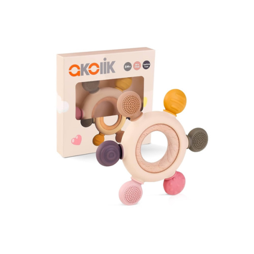 akolik Baby Teething Toys, Teething Relief Toy, BPA Free Baby Chew Toys Infant Toys Newborn Accessories, Teethers for Babies 0-3-6-9-12 Months Old Boys Girls