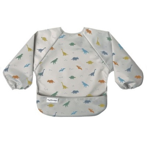 Tiny Twinkle Mess-Proof/Waterproof Long-Sleeve Baby Bib, Machine Washable Smock for Eating