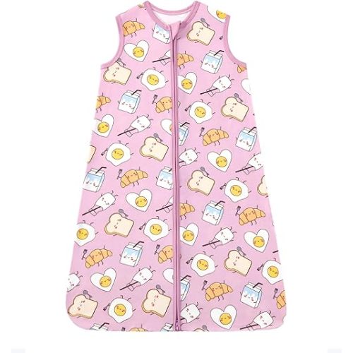 Baby Sleep Sack Newborn Wearable Blanket Soft Sleep Bag with 2-Way Zipper for Boys Girls, Viscose Made from Bamboo
