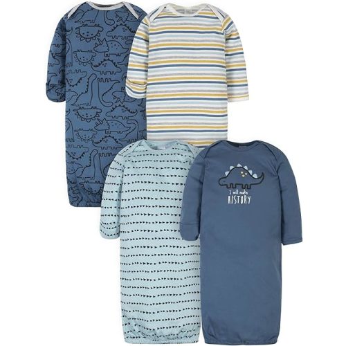 Gerber Baby Boy and Girls 4-Pack Sleeper Gown